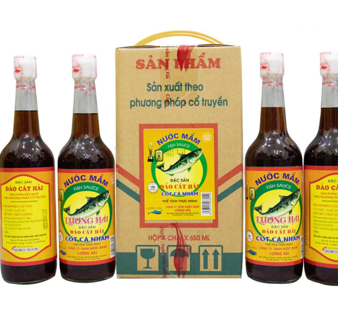 Nước mắm Cát Hải – Nước mắm cốt Nhâm chai 650ml