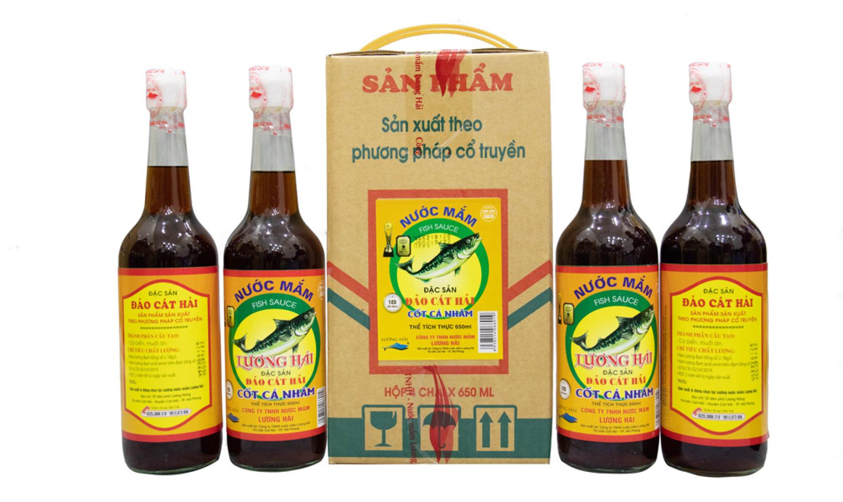 Nước mắm Cát Hải – Nước mắm cốt Nhâm chai 650ml